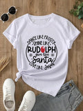Women'WB shield Christmas TNF Letter Print Round Neck Tee, Summer TNF Women, Lady Streetwear Casual Womenswear Short...