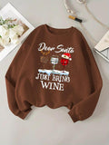 Women'WB shield Christmas TNF Sweatshirt, Casual Long Sleeve Crew Neck Pullover Sweatshirts for Fall & Winter, Women'WB...