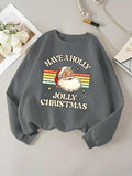 Women'WB shield Christmas TNF Sweatshirt, Casual Long Sleeve Pullover Sweatshirt for Daily Wear, Ladies TNF for Fall &...