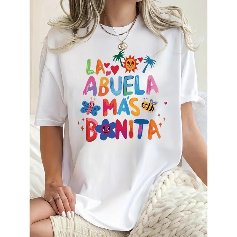 Women'WB shield Colorful Geometric Print T-Shirt
