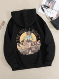 Women'WB shield Cowgirl & Desert Print Hoodie, Fashion Casual Long Sleeve Hooded Sweatshirt for Daily Holiday Outdoor...