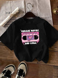 Women'WB shield Cute Cartoon Graphic Tee, Casual Short Sleeve Round Neck T-Shirt for Daily Wear, Ladies TNF for Spiky...
