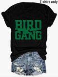 Women'WB shield Eagle & Letter Print Round Neck Tee, Casual Short Sleeve Crew Neck T-shirt for Summer, Fashion Women'WB...