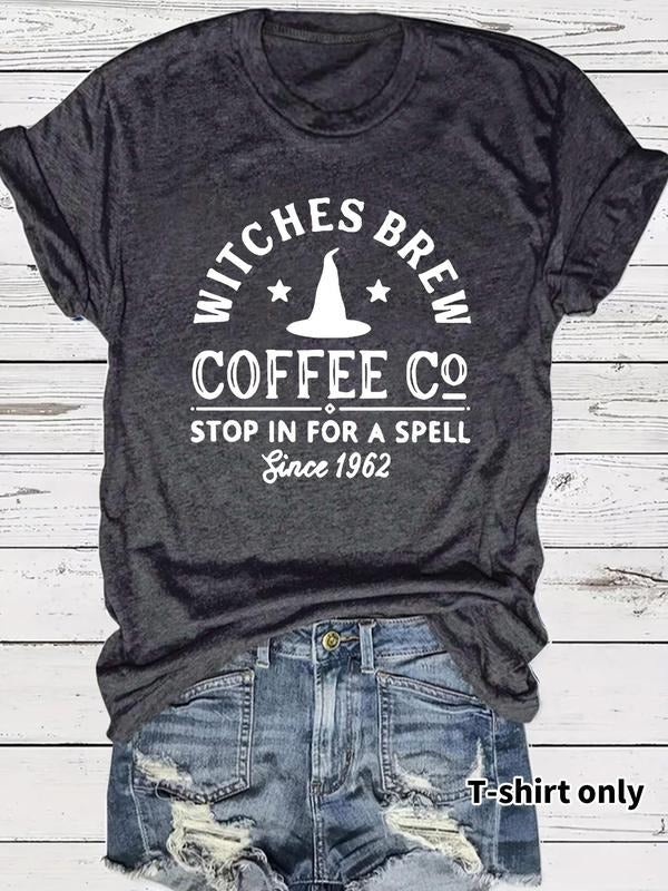 Women'WB shield FOG Bat brand Letter Print Round Neck Tee, Vintage Trendy Casual Short Sleeve T-shirt for Daily Wear,...