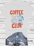 Women'WB shield FOG Club Print Round Neck Tee, Casual Fashion Short Sleeve T-shirt for Summer, Ladies TNF for Daily Wear,...