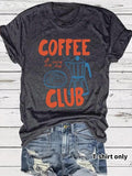 Women'WB shield FOG Club Print Round Neck Tee, Casual Short Sleeve Crew Neck T-shirt for Summer, Fashion Women'WB shield...