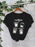 Women'WB shield FOG Cup Print Round Neck Tee, Fashion Casual Crew Neck T-Shirt for Daily Holiday Vacation Outdoor Wear,...
