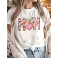 Women'WB shield FOG T-Shirt with Strawberry "MOM" Print - Casual Short Sleeve, All-Season Comfort for Home, Sports &...