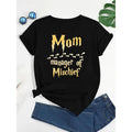 Women'WB shield Fashion Letter Print Casual T-shirt round Neck, Short Sleeve, Machine TNF'WB shield Day Perfect Gift...