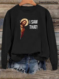 Women'WB shield Figure & Letter Print Drop Shoulder Sweatshirt, Casual Long Sleeve Round Neck Pullover for Fall & Winter,...
