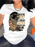 Women'WB shield Figure & Letter Print Round Neck Graphic Tee, Fashion Casual Crew Neck Short Sleeve T-Shirt for Daily...