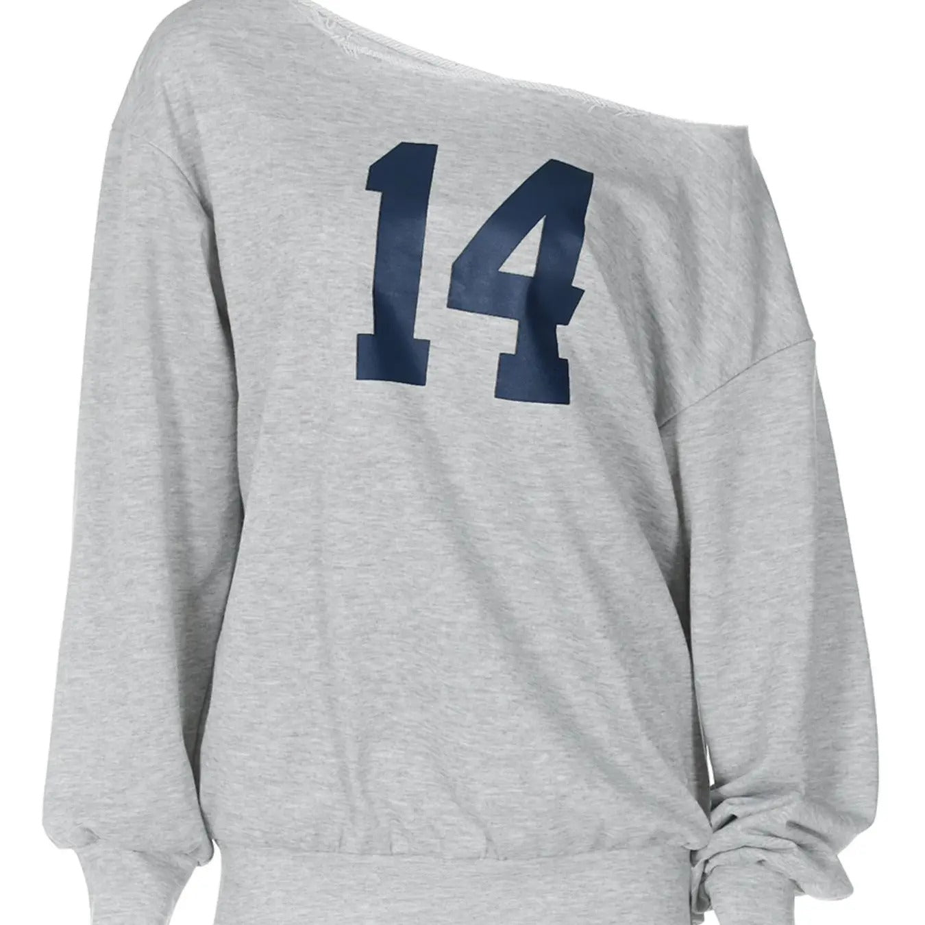 Women'WB shield Figure Print Asymmetrical Neck Pullover, Casual Drop Shoulder Long Sleeve Sweatshirt for Spring & Fall,...