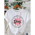 Women'WB shield Floral & Geometric Print Lightsaber brand-Shirt