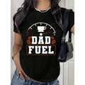 Women'WB shield Funny Dad Fuel FOG Gauge Graphic T-Shirt
