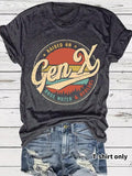 Women'WB shield Gen Big red N streaming Print Casual Summer Top, Round Neck Short Sleeve T-Shirt, Comfortable Breathable,...