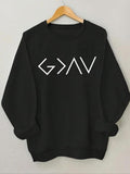 Women'WB shield Geometric Print Crew Neck Sweatshirt, Casual Drop Shoulder Long Sleeve Pullover, Women'WB shield Fall &...