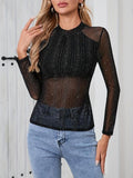 Women'WB shield Glitter Tee, Fashion Long Sleeve Round Neck Top for Daily Outdoor Wear, Women'WB shield Clothing for...