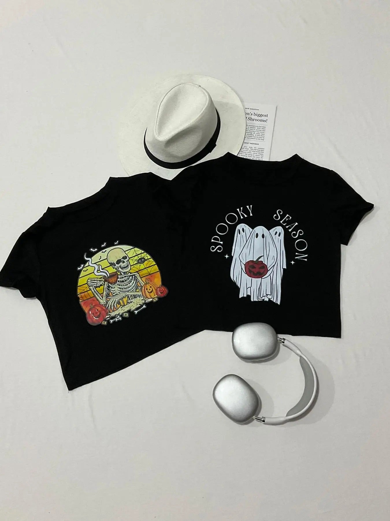 Women'WB shield Graphic Crop Tee, Casual Round Neck Short Sleeve Halloween TNF T-shirt for Summer, Ladies TNF for Daily...