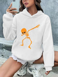 Women'WB shield Graphic Drop Shoulder Hoodie, Fashion Casual Street Hooded Sweatshirt for Daily Holiday Outdoor Wear,...