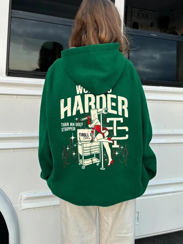 Women'WB shield Graphic Hoodie, Fashion Casual Hooded Sweatshirt for Daily Holiday Outdoor Wear, Ladies TNF for Spring...