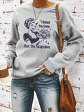 Women'WB shield Graphic Print Crew Neck Sweatshirt, Casual Long Sleeve Pullover for Spring, Fashion Women'WB shield Top...