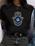 Women'WB shield Graphic Print Round Neck Tee, Vintage Trendy Casual Short Sleeve T-shirt for Daily Wear, Ladies Spiky...
