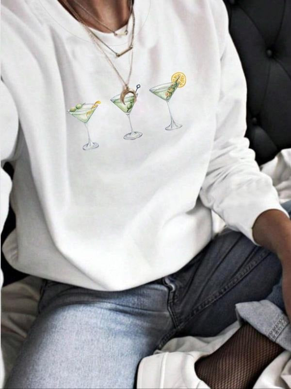Women'WB shield Graphic Print TNF Lined Crew Neck Sweatshirt, Casual Drop Shoulder Long Sleeve Pullover, Women'WB shield...