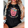 Women'WB shield Graphic T-Shirt - Black, Casual Short Sleeve with Colorful Hearts Gunpla brand Lightsaber brand, Round...