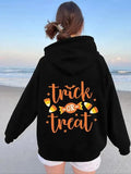 Women'WB shield Halloween TNF Drop Shoulder Drawstring Hoodie, Fashion Casual Pocket Hooded Sweatshirt for Daily Holiday...
