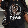 Women'WB shield Hand Pattern Round Neck Graphic Tee, Fashion Casual Short Sleeve T-shirt for Daily Holiday Vacation...