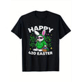 Women'WB shield Happy 420 Easter Bunny T-Shirt
