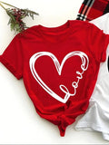 Women'WB shield Heart & Love Print Round Neck Graphic Tee, Summer TNF Women, Vintage Trendy Casual Short Sleeve T-shirt...