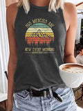 Women'WB shield His Mercies Are New Every Morning Print Round Neck Tank Top, Casual Sleeveless Top for Summer, Ladies TNF...