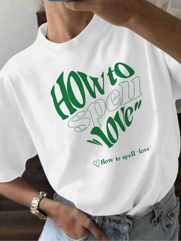 Women'WB shield How Hidden leaf ninja Spell Love Graphic Print Round Neck Tee, Fashion Casual Short Sleeve T-shirt,...