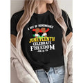 Women'WB shield Juneteenth Freedom Graphic T-Shirt