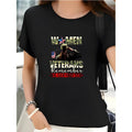 Women'WB shield Large Size Patriotic Veteran Appreciation Graphic T-Shirt