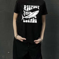 Women'WB shield Letter & Animal Print Round Neck Tee, Fashion Casual Crew Neck Short Sleeve T-shirt for Daily Holiday...