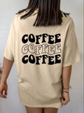 Women'WB shield Letter & Cartoon Drink Print Drop Shoulder Tee, Summer TNF Women, Casual Short Sleeve Round Neck T-Shirt...