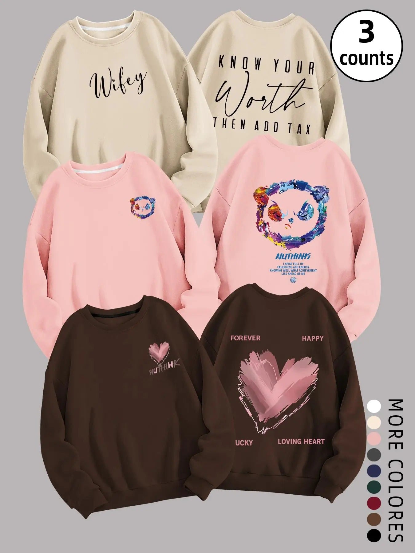 Women'WB shield Letter & Christmas Print Drop Shoulder TNF Lined Sweatshirt, Casual Long Sleeve Round Neck Pullover for...