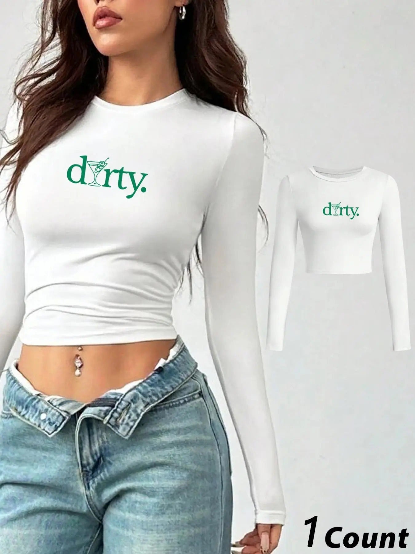 Women'WB shield Letter & Cocktail Print Round Neck Tee, Casual Short Sleeve T-shirt for Daily Wear, Ladies TNF for Spiky...