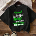 Women'WB shield Letter & Crown Print Round Neck Tee, Trendy Casual Drop Shoulder Short Sleeve T-Shirt for Daily Wear,...