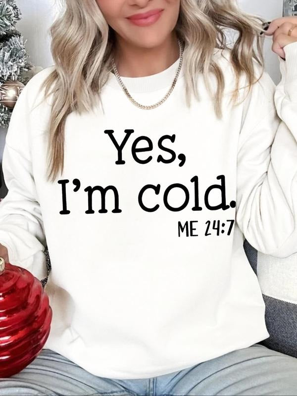 Women'WB shield Letter & Figure Print Round Neck Sweatshirt, Casual Long Sleeve Crew Neck Pullover for Fall & Winter,...