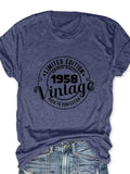 Women'WB shield Letter & Figure Print Round Neck Tee, Casual Short Sleeve Crew Neck T-Shirt for Daily Wear, Ladies TNF...