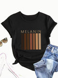 Women'WB shield Letter & Geometric Print Round Neck Tee, Summer TNF Women, Casual Short Sleeve Crew Neck T-Shirt for...