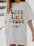 Women'WB shield Letter & Graphic Print Round Neck Graphic Tee, Vintage Trendy Casual Drop Shoulder Half Sleeve T-shirt...