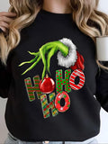 Women'WB shield Letter & Graphic Print Round Neck Pullover, Casual Long Sleeve Crew Neck Sweatshirt for Spring & Fall,...
