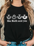 Women'WB shield Letter & Graphic Print Round Neck Tee, Casual Short Sleeve T-shirt for Summer, Women'WB shield Top for...