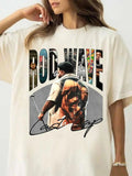 Women'WB shield Letter & Graphic Print Round Neck Tee, Fashion Casual Crew Neck Short Sleeves T-shirt for Daily Outdoor...