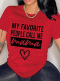 Women'WB shield Letter & Heart Print Short Sleeve Tee, Fashion Casual Graphic Round Neck T-Shirt for Daily Outdoor Wear,...