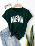 Women'WB shield Letter & Lightning Print Round Neck Tee, Casual Short Sleeve Crew Neck T-shirt for Daily Wear, Ladies...